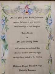 Vintage 1948 Wedding Invitation Professionally Framed Gold Gild Ready To Hang