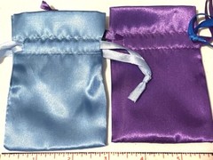 10-PACK SATIN BAGS 2.5″ x 2.5″ party favor wedding gift jewelry drawstring pouch