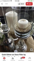 5x Centerpiece Vase Filler Decorative Sand 13 Oz. Gold(5)