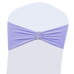 25/50/100PCS Spandex Stretch Chair Cover Sashes Bows Wedding Party Decoration
