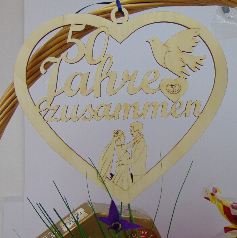 Jubiläum 50 Jahre zusammen Personalisiert mit Wunschnamen Hochzeitstag Eheringe