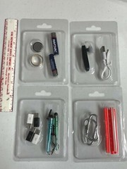 20-PACK SMALL PVC BOXES clear transparent retail hanger gift party favor storage