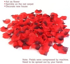 2000Pcs Red Artificial Fake Rose Petals Wedding Romantic Event Party Decor USA