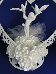 New Vintage RARE «Flight of Fantasy» wedding Cake Top, #1A