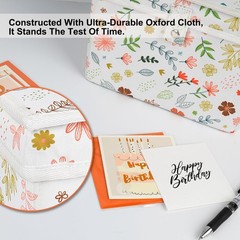 Greeting Card Organizer Storage with 12 Removable Dividers, Holds 140+ Cards,…