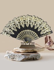 Handheld Chinese Folding Fan Hand Fans for Women Foldable Bulk 5 Mixed Colors