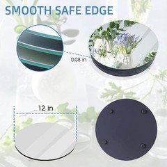 12″ Round Mirror Centerpieces for Tables, Glass 12*12inch,