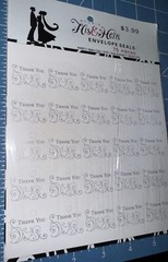 Studio His & Hers Heart Envelope Seals 72 Pieces Thank You