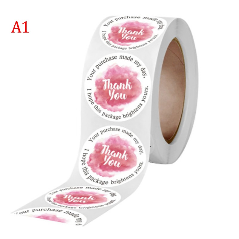 500pcs Thank You Stickers Seal Labels for Envelope Gift Package Scrapbooking