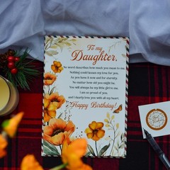 Birthday Card for Daughter, Happy Birthday Wishes for Daughter Greeting Card …