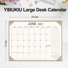 Desk Calendar 2026-2027 Large 22×17 inch, July 2026 to December 2027, 18 Mont…