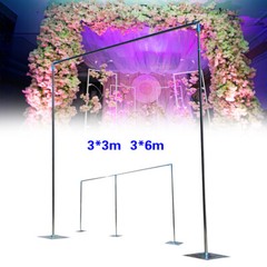 10x10ft/10x20ft Wedding Party Backdrop Stand Pipe Kit Curtain Frame Telescopic