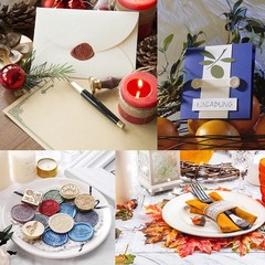 CRASPIRE Wax Seal Stamp Set 10PCS Christmas Vintage Sealing Wax Stamps 25mm R…