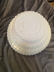 Wilton Circles of Strength Cake Separator Plates Scalloped 6” – 12” Lot of 7