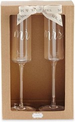 Wedding Champagne Glass Set One Size Silver 9 fluid ounces 2 Count Pack of