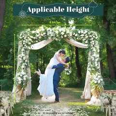 Metal Flower Balloon Frame Square Wedding Arch Backdrop Metal Stand Decor