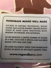 Rag & Bone Bindery Signature GUEST BOOK Pink & White Floral 360 Names MSRP $50!