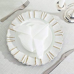 BalsaCircle 5 White 20-Inch Premium Polyester 20″ x (Set of 5),