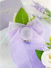 Ansofi Purple Wrist Corsage and Boutonniere Set for Groom Bride Groomsmen Brides