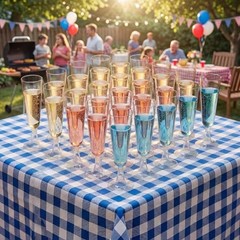 Clear Plastic Champagne Flutes, 60 Pack Disposable Wine Glasses 5 oz | 60
