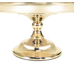 Gold Cake Stand,8 Inches Round Cupcake Stands Metal Party Dessert Display Stand