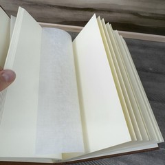 Pottery Barn Leather Bound Photo Album Book Medium Saddle Tan OB