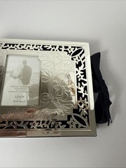 Lenox Our Wedding Silver Plated 4″ x 6″ Photo Album Holds 80 Pictures READ