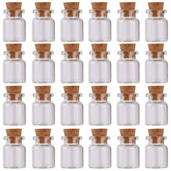 MaxMau 24pcs Mini 0.47″ x 0.87″ x 1.38″ (12mm x 22mm x 35mm), 5ml, Clear
