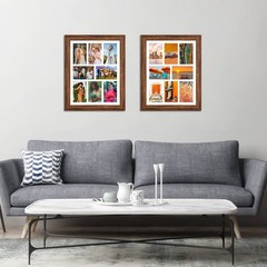 13×17 Picture Frame Display 8 opening 4X6 Picture Frame Collage,Multi Photo F…