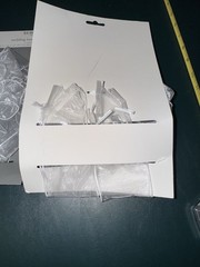 3 Sheer White Wedding Bows 8.5” x 14” NEW