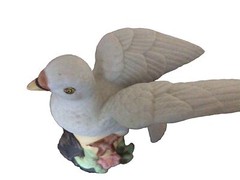 VTG Pair Of Ceramic/Procelain Turtle Doves Wedding Cake Topper