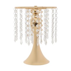 10PCS Gold Dual-ring Flower Stands Crystal Flower Stand Flower Arrangement Stand