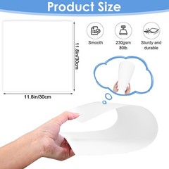 100 Sheets White Cardstock 12×12 Paper, 12 x 12 inches, white