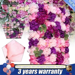 6*Artificial Flower Wall Panel Indoor Outdoor Flower Wall Panel For WeddingDecor