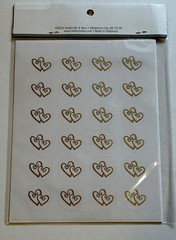 Studio His & Hers Double Heart Envelope Seals 72 Pieces 1”
