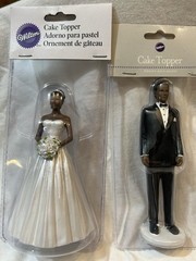 Wilton Bride and Groom (African American) Cake Topper Brand New 7 Sets Available