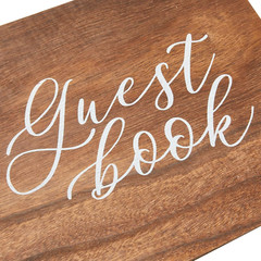 Rustic Style Wooden Guest Book – Wedding Reception, Bridal Shower, Baby Shower,