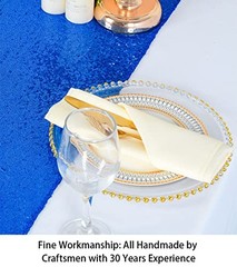 12×72-Inch Royal Blue Rectangle-Sequin Table Runner for Wedding/Party/Decor