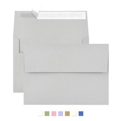 50 Pack A2 Envelopes for Invitations,4.37×5.75 A2(4.375×5.75in), gray