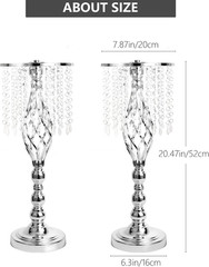 10 Silver Metal Flower Vases for Wedding Centerpieces & Event Decor