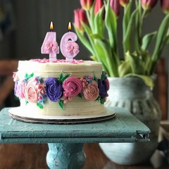 46th 64th Birthday Candles, Pink 64 46 Year Old Number Birthday Candles, Happ…