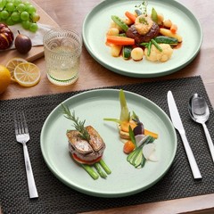 Lianyu Dinner Salad Plates Set Of 4 7.75 Small And Round Stoneware Dessert