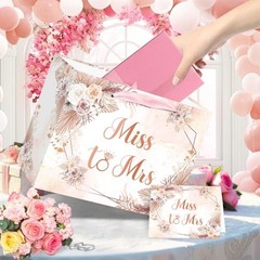 Bridal Shower Gift Bag Wedding Miss to Mrs Gifts Bag with Tissue Light Pink