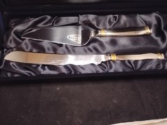 Cake Server & Knife Stainless Steel Korea Serrated Edge Wedding Knife