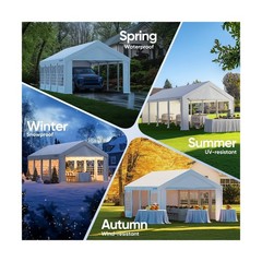 Quictent 13x26ft Party Tent Heavy Duty Outdoor Gazebo White Party Wedding Ten…