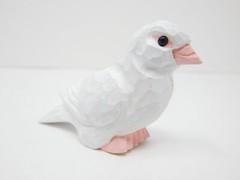 Dove Cake Top Bride Groom Love Bird Church Wedding Engage Carve Wood Statue