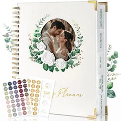 molekaus Wedding Planner Book And Organizer：Wedding 11.5×10.5, White