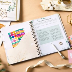 Wedding Planner – Book and 12″ x 9″ x 0.6″ inches, White