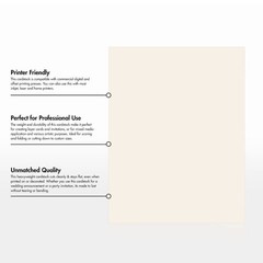 LUXPaper 8.5″ x 11″ Cardstock | Letter Size | 8.5 x 11inches, Ivory – 65lb.