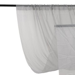 5ft x 32ft SILVER Premium Chiffon Sheer Backdrop CURTAIN PANEL Drape Party